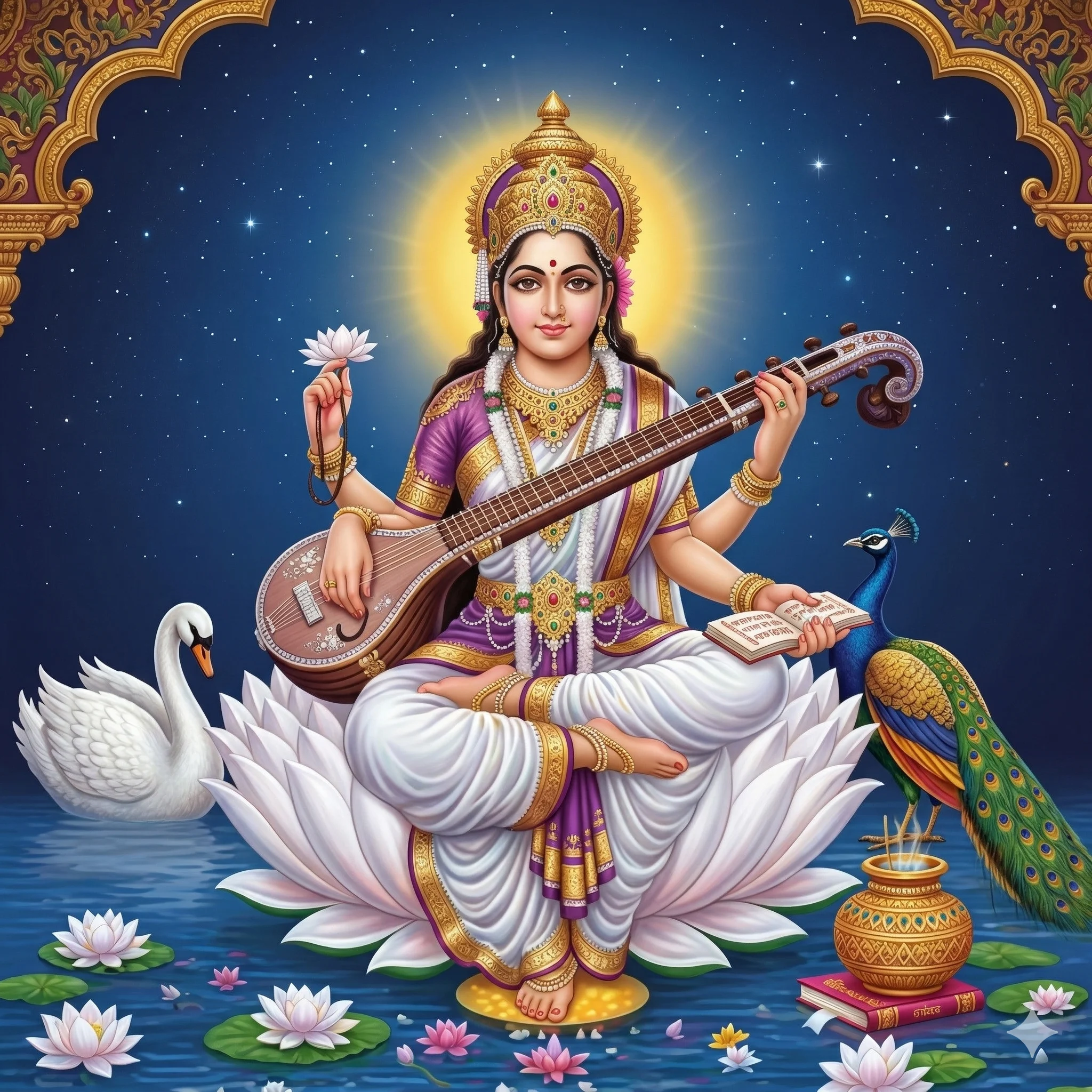 Goddess Saraswati Hindu Deities