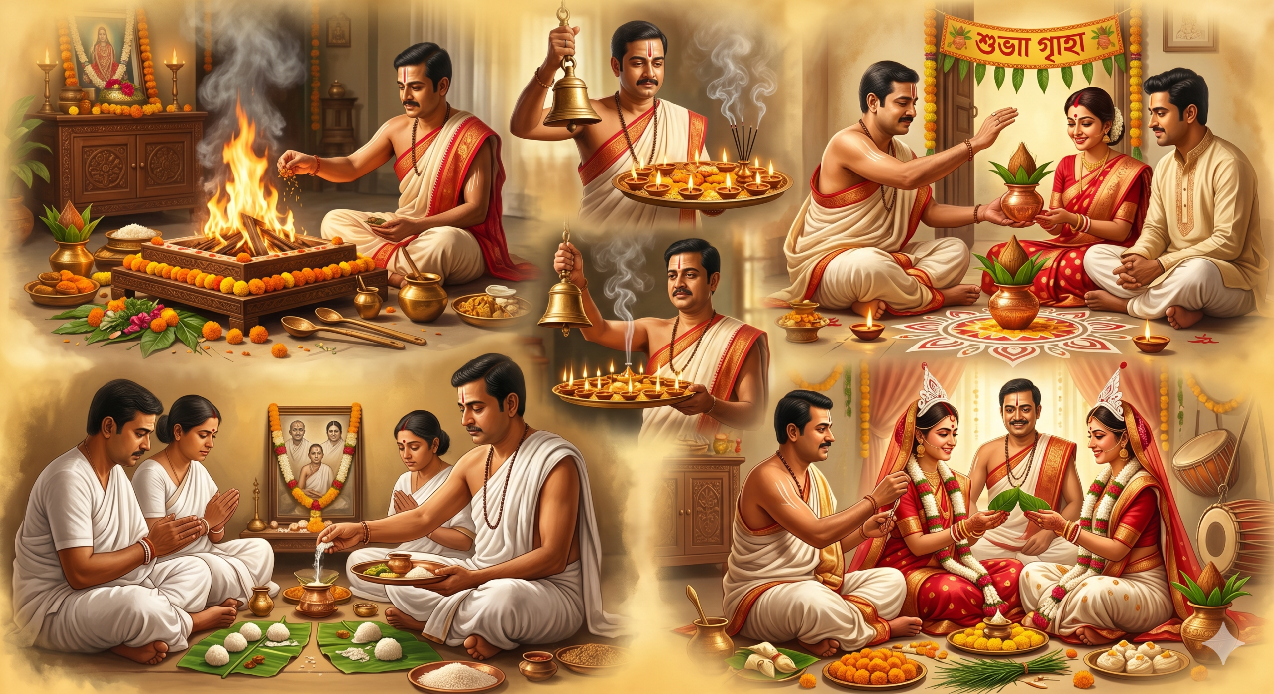 Hindu Puja Services in West Bengal - Marriage Shraddha Griha Pravesh