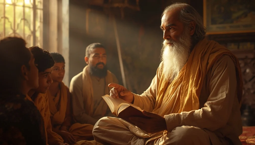 Bengali Pandit explaining the Bhagavad Gita