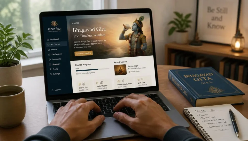 Enrolling in the online Bhagavad Gita Course